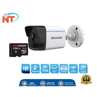 CAMERA IP HỒNG NGOẠI HIKVISION DS-2CD1023G0E-IF chuẩn H265 độ phân giải 2.0 MEGAPIXEL - hổ trợ thẻ nhớ lên 256G và POE