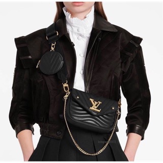Túi đeo chéo wave pochette tặng kèm ví tròn mini da mịn hàng fullbox có hộp
