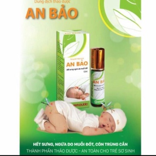 Dung Dịch Thảo Dược An Bảo Cho Bé Bôi Mụn,Muỗi Đốt,Mẩn Ngứa,Bệnh Ngoài Da