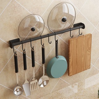 Thanh giá móc treo bếp đa năng dán tường inox 304 Gia Dụng Plus - miễn phí keo dán tường siêu chắc chắn, chịu lực