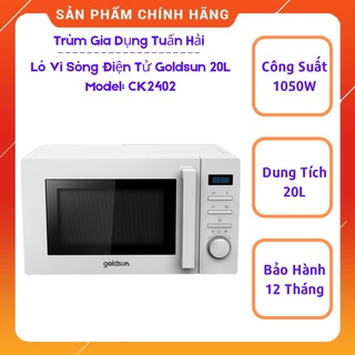 Lò Vi Sóng GOLDSUN CK2402, Dung Tích 20L, Công Suất Lớn Vận Hành Êm Ái
