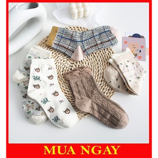 Vớ nữ cổ thấp họa tiết cute đáng yêu TN87