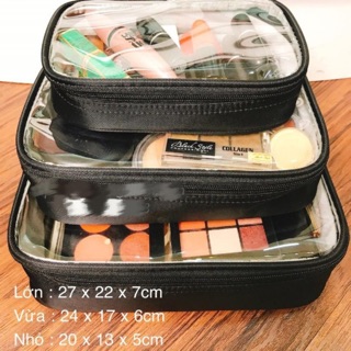 Bộ 3 túi đựng mỹ phẩm trang điểm mã 454119