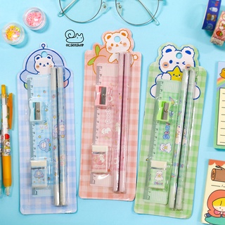 Set dụng cụ học tập gấu trắng