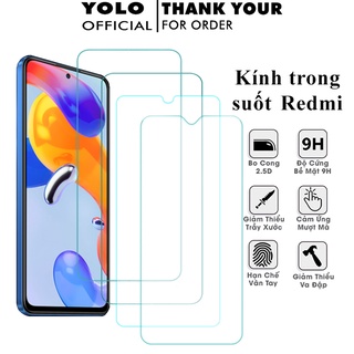 Cường lực Redmi Note 8 Pro Note 7 Pro Note 6 Pro Note 9 Pro Note 10 Pro Mi 10T Pro 10i Mi 9Lite CC9 Mi 11Lite [THT]