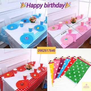 Khăn Trải Bàn Sinh Nhật cỡ lớn 130cm x 180cm