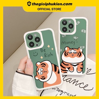 Ốp iphone - Ốp lưng iphone cạnh vuông viền camera Hổ béo dành cho ip 6 đến 14promax - G21