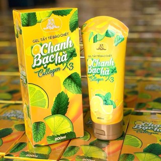 Gel Tẩy Tế Bào Chết Chanh Bạc Hà 200ml ️ Tẩy Tế Bào Chết ️ Loại Bỏ Tế Bào Chết Mặt Và Toàn Thân
