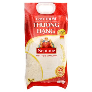 Gạo Thơm Thượng Hạng Nhãn vàng Neptune / ST25 Đặc sản Túi 5KG