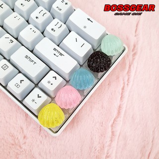 Keycap Lẻ hình vỏ sò ngũ sắc cực đẹp và dễ thương ( keycap resin độc lạ )( Keycap Artisan )