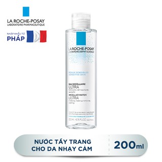 LA ROCHE POSAY - TẨY TRANG VÀ LÀM SẠCH SÂU CHO DA NHẠY CẢM 200ML  MICELLAR WATER ULTRA SENSITIVE SKIN 200ML