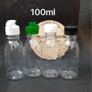 Chai nhựa trơn 100ml nắp bật