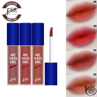 Son Kem Lì, Mịn Mượt, Lâu Trôi Bbia Never Die Tint 4.8g