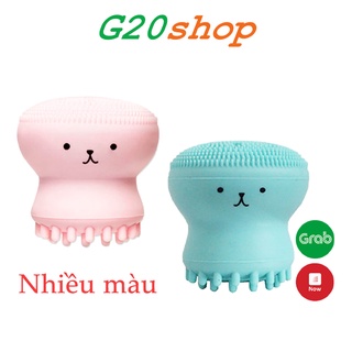 Mút rửa mặt bạch tuộc silicon tạo bọt xốp, làm sạch và massage nhiều màu g20shop