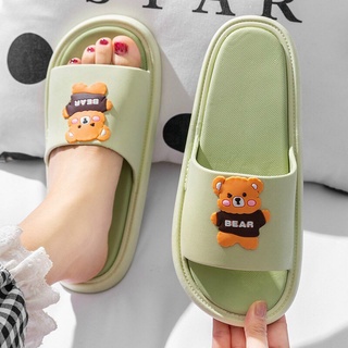 Dép Quai Ngang Nam Nữ BEAR đúc nguyên khối siêu êm, mềm dễ thương