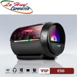 Vỏ máy tính VSP E-ROG Panora ES6 Gaming Đen/Trắng (No Fan)