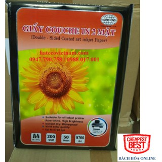 Giấy in ảnh Couche 2 mặt bóng ĐL 140, 260, 300 g/m2