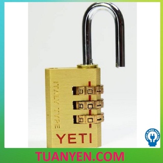 [CÓ GRAP] Ổ KHÓA SỐ YETI 330, 320 ĐỒNG THAU