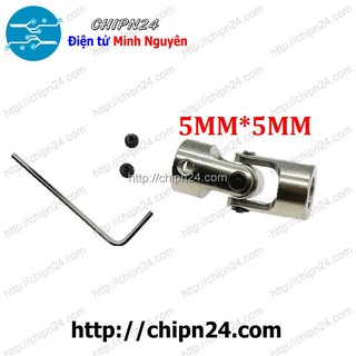 [1 CÁI] Khớp cardan 5mm-5mm (tặng Cây Mở Lục Giác M4)