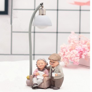 Tượng Trang Trí Ông Bà Anh Có Đèn Sáng Làm Quà Tặng, Trang Trí, Lưu Niệm
