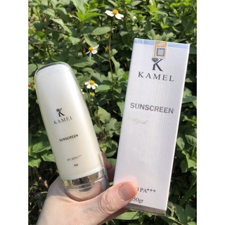 Kem chống nắng vật lý cho da hỗn hợp, da dầu mụn SPF 50 PA+++ Không bết dính không bóng dầu Kamel (Karmel) - Sun Screen