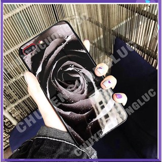 [HOT] Ốp Lưng Kính Cường Lực Hoa Hồng Đen . ... - CCLNB