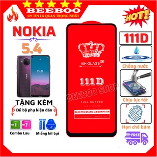 Kính Cường Lực Nokia 5.4 - Cao Cấp - Full màn hình 111D - Độ cứng 10H - Độ trong suốt cực cao [FreeShip_50K]