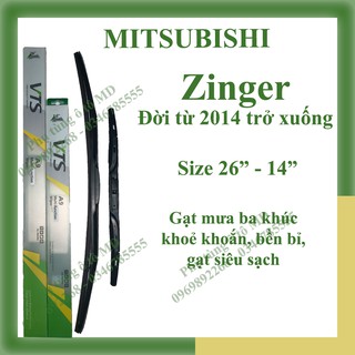 Bộ gạt mưa Mitsubishi Zinger và các đời và gạt mưa các dòng xe khác của Mitsubishi: Grandis, Jolie, Lancer, Mirage