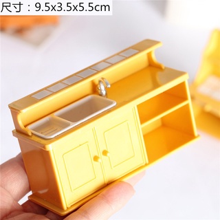 Mô hình chậu rửa bát mini 1:12 trang trí nội thất nhà bút bê