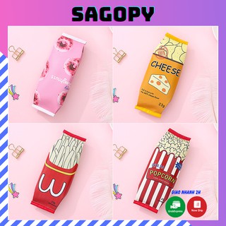 Hộp túi đựng bút nhựa cute đa năng khá to thích hợp để bút, viết, mỹ phẩm, túi bóp viết không trong suốt dễ thương