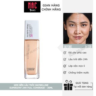 Kem Nền Lâu Trôi Maybelline SuperStay 24H Full Coverage 30ml