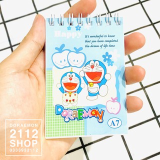 Sổ tay lò xo DORAEMON 12cm x 9cm