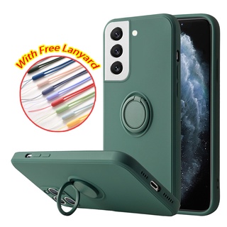 Ốp Điện Thoại Silicon Có Giá Đỡ Dạng Nhẫn Cho Samsung S22 Plus S22 Ultra S21 FE A52s A52