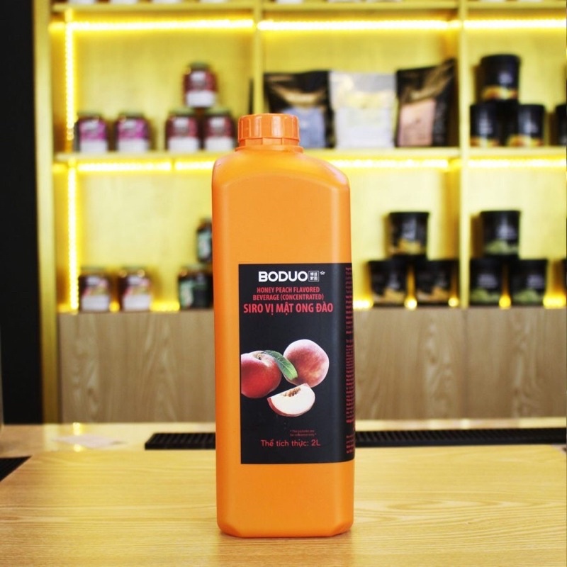 Siro vị Đào mật ong Boduo 2L