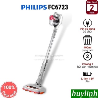 [Mã ELHAMS5 giảm 6% đơn 300K] Máy hút bụi dùng pin có cán Philips FC6723 - chính hãng