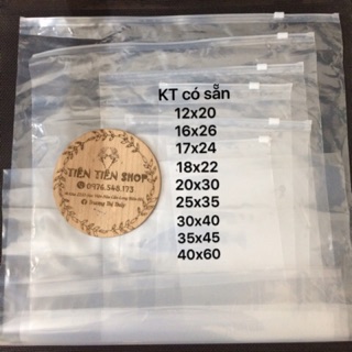 100 gam túi zip khóa kéo chọn size