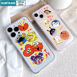 Suntaiho Ốp lưng iphone Ốp Điện Thoại TPU dẻo họa tiết Anpanman Cookie thích hợp cho iPhone 11 Pro 13 Pro Max 12 Pro Max XR 7 8 Plus