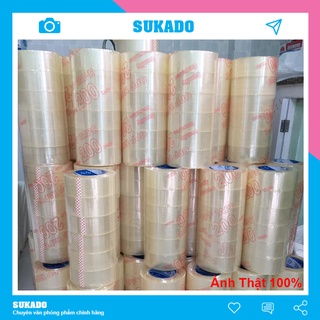 Băng keo trong đục 100yard dán thùng siêu dính 6cm. [5 Cuộn/Cây] SUKADO BK6F