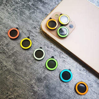 Kính Cường Lực Bảo Vệ Camera Mạnh Mẽ Màu Dạ Quang Dành Cho iPhone 11 12 13 14 Pro Max 13 Mini 14 Plus