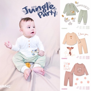 [Chính Hãng] Bộ dài tay quần dài trẻ em cao cấp họa tiết Jungle Chaang