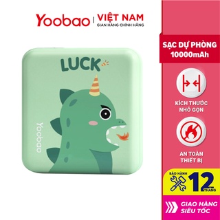 Sạc dự phòng mini dễ thương 10000mAh Yoobao M4 mini - Sạc đồng thời 2 cổng - Bảo hành 12 tháng