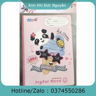 Vở 4 ô ly Thiên Long TP-NB001,TP-NB002 Joyful Mood chống lóa KIM KHÍ ĐỨC NGUYEN