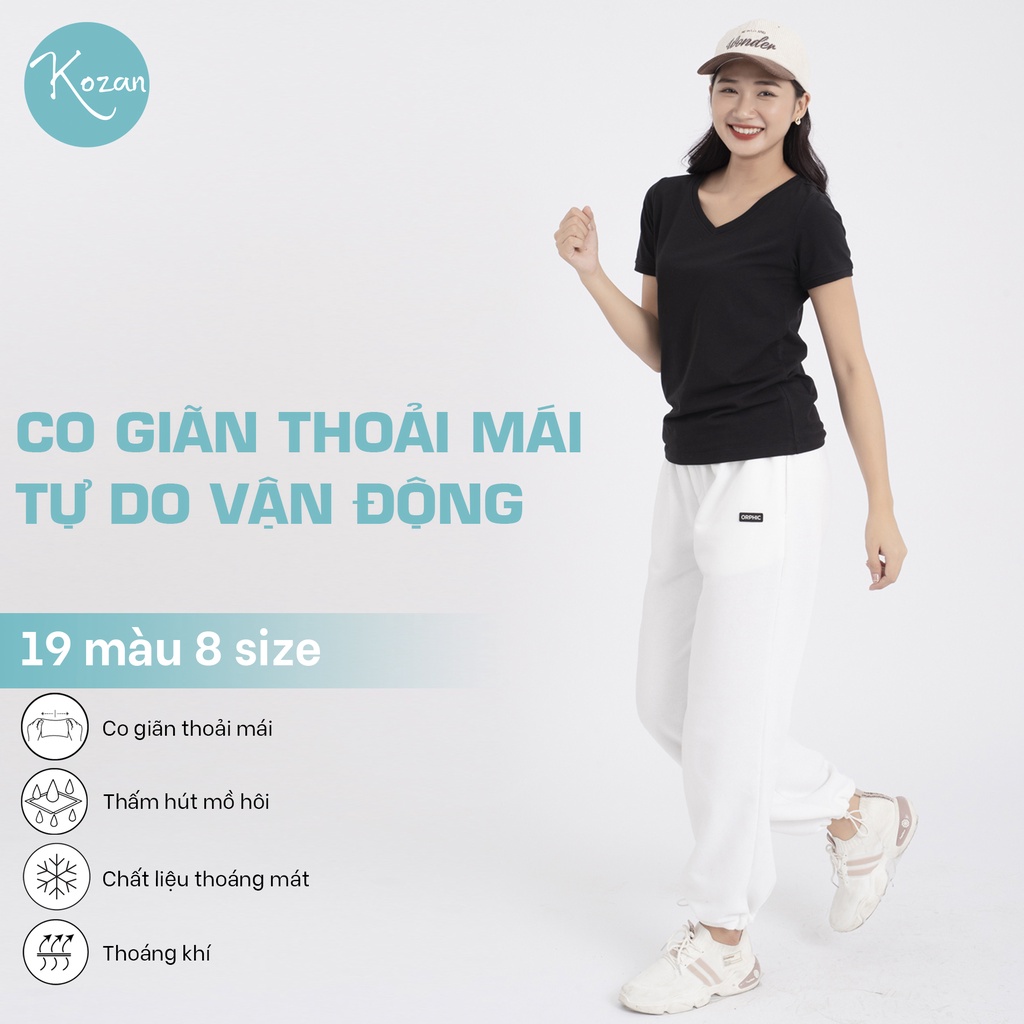 Áo thun nữ cổ tim - Đen
