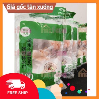 100 chiếc Túi lọc đựng rác chậu rửa chén bát hàng chuẩn loại 1 có chun GDTA