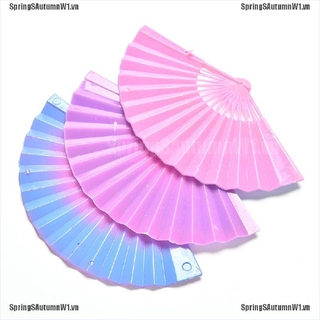 (Hàng Mới Về) Bộ 3 Quạt Màu Gradient Sáng Tạo Cho Búp Bê Barbie