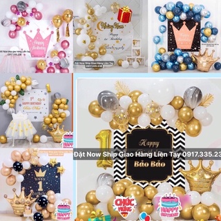 Set Bộ Bóng Vàng GoLD Backrop Thiết kế Tên Kiểu Hàn Quốc ngưới lớn hay bé Điều thích hợp Hot