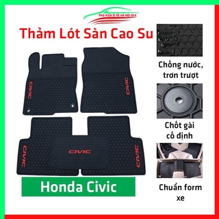 Thảm lót sàn cao su cho xe HONDA CIVIC 2021-2022 hàng chuẩn theo xe chịu lực tốt