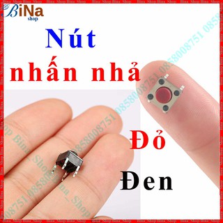 Nút nhấn nhả 4 chân 6x6x5mm, Công tắc Reset/Passing/Arduino/DIP