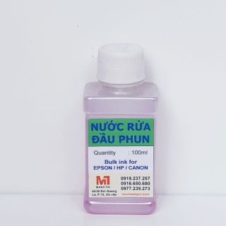 Loại 100ml - Nước rửa đầu phun chuyên dùng cho máy in Epson / Hp / Canon