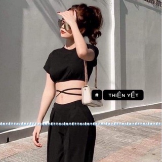 ÁO CROPTOP CUỐN DÂY ĐỦ MÀU ( KÈM HÌNH THẬT)